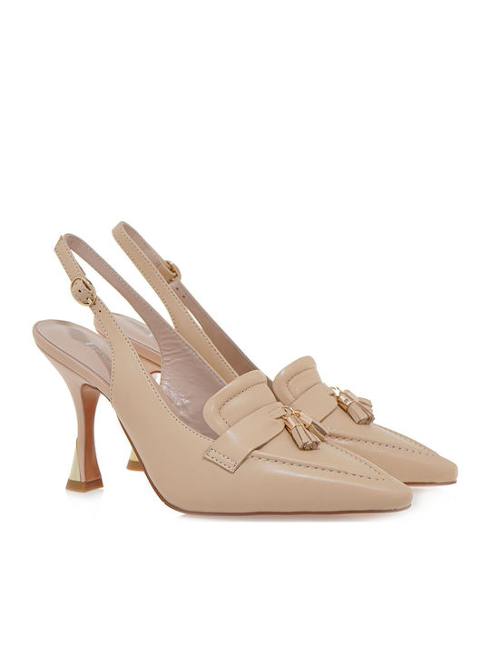 Favela Slingback S429b4295584 Beige Leder 0116001429 Calliope Heels-beige
