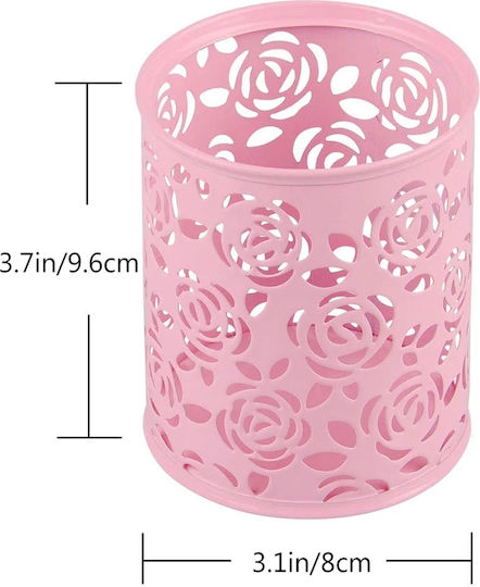 Metallic Pink Pencil Holder