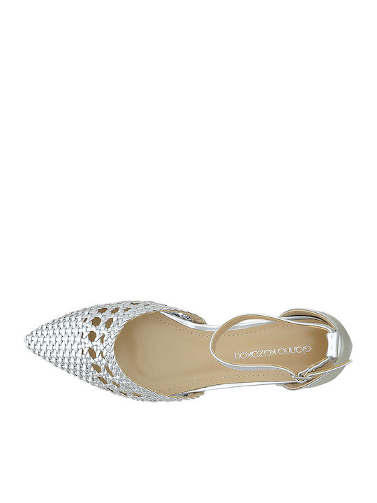 Leather Ballerinas Radel Silver