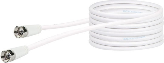 Schwaiger Antenna Cable Coax male - Coax female White 10m (KVC299052) 1pcs