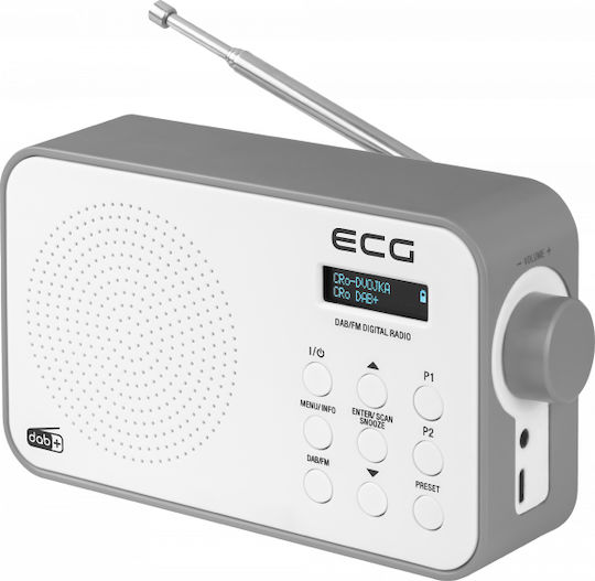 ECG RD110 Radio Reîncărcabil DAB+ cu USB Alb