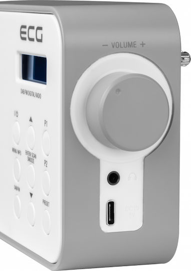 ECG RD110 Radio Reîncărcabil DAB+ cu USB Alb