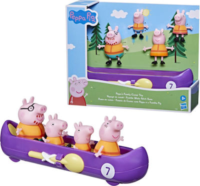 Hasbro Миниатюрна Играчка Family Canoe Trip Прасето Пепа за 3+ Години (Различни дизайни) 1 бр