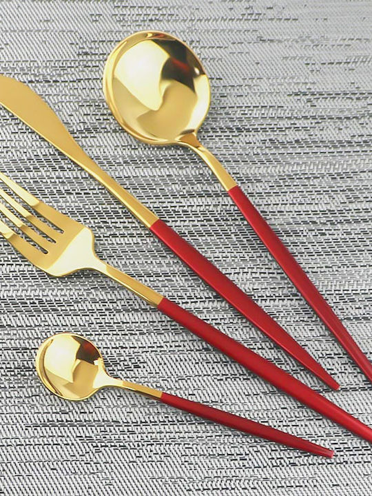 Set de Tacâmuri Inoxidabil Argintiu 24buc