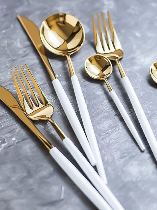 Set de Tacâmuri Inoxidabil Argintiu 24buc