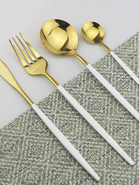 Set de Tacâmuri Inoxidabil Argintiu 24buc