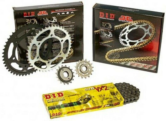 DID Σετ Γρανάζια Αλυσίδα (15-44-520VX) για Suzuki DRZ 400S 2000-2012