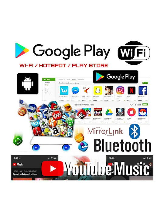 Car Radio 1 DIN Bluetooth USB