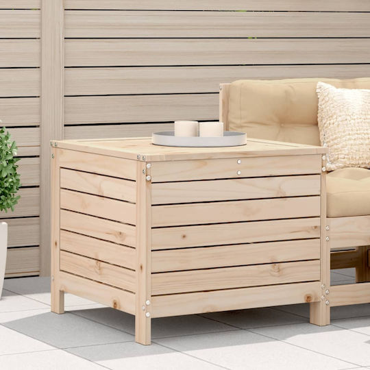 Hölzener Gartenhocker Würfel Für Außenbereich Braun 62x63,5x53,5cm