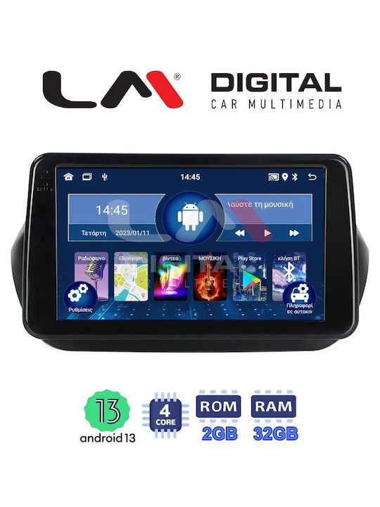 LM Digital Car Audio System for Peugeot Bipper Fiat Fiorino / Qubo Citroen Nemo 2007-2021 (Bluetooth/USB/WiFi/GPS)