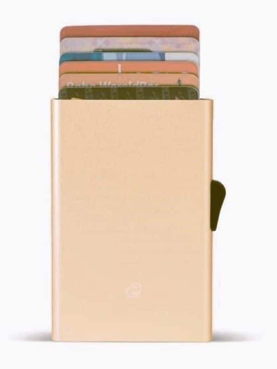 Ανδρικό Πορτοφόλι Καρτών με RFID Ροζ