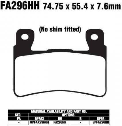 Artrax Motorcycle Brake Pads Set
