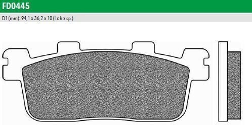 Newfren Motorcycle Brake Pads F607 Kymco Xciting 300 for Kymco People / X-Town / Xciting 300 / Downtown 350i Yamaha X-MAX