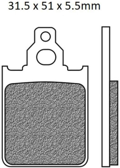 EBC Motorcycle Brake Pads Front for Piaggio Vespa Vespa PX 125 PX 150