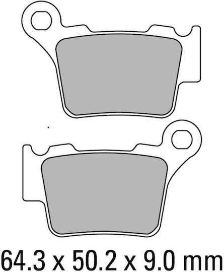 Ferodo Motorcycle Brake Pads Rear KTM EXC 400 04-11 / SX-F 450 07-15 / SMR 450 05-14 for Husqvarna SMR / TC 125 / TE / WR 125 / WRE 125 KTM 400 EXC Yamaha WR 125