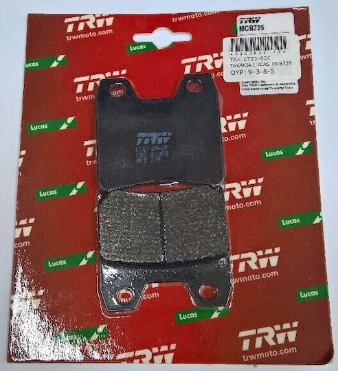 TRW Motorradbremsbeläge Vorderseite F348 Motorrad Bremsbeläge für Yamaha XJR