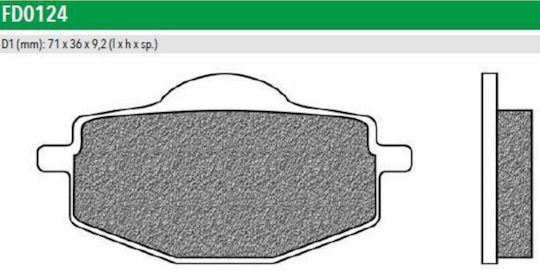 Newfren Motorcycle Brake Pads Front F101 Front & Rear Pads for Yamaha DT XT TDR 125