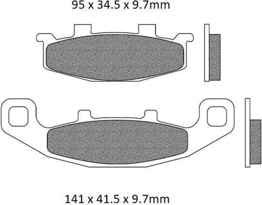 Artrax Motorcycle Brake Pads for Kawasaki GPZ / GPX / Tengai
