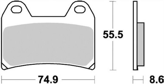 Braking Мотоциклетни Накладки Напред за Aprilia Dorsoduro Ducati Hypermotard Yamaha XT 660X / XT 660