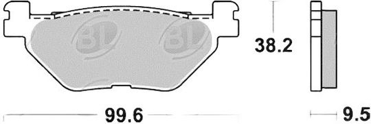 Braking Мотоциклетни Накладки Отзад За Yamaha TDM 900 / ФЖР 1300 / XT