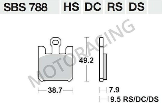 SBS Motorcycle Brake Pads Front for Kawasaki ZX-6R Ninja