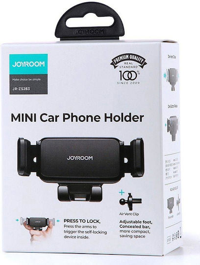 Joyroom Βάση Κινητού Αυτοκινήτου 4.7" - 6.7" με Ρυθμιζόμενα Άγκιστρα Μαύρη