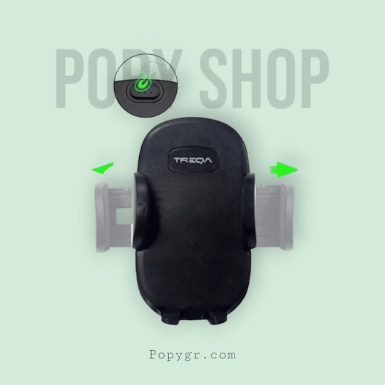 Treqa Car Mobile Mount 3.5" - 6" with Adjustable Hooks Black