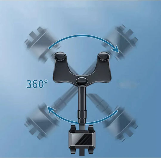 Car Mobile Mount with Adjustable Hooks Black