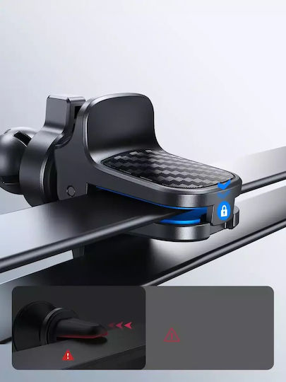 Joyroom Βάση Κινητού Αυτοκινήτου 4.5" - 6.7" με Ρυθμιζόμενα Άγκιστρα Μαύρη