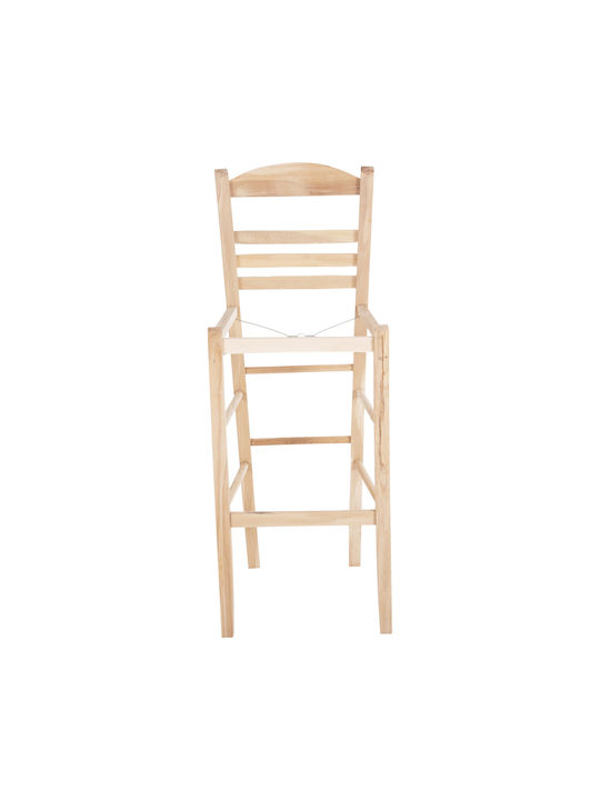 Wooden Garden Stool Outdoor Beech 40.5x39x104cm