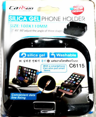 Carsun Mobile Phone Holder Car Silica Gel with Anti-Slip Surface Black