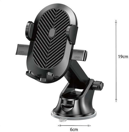 WisdomUp CJ-01 Car Mobile Mount with Adjustable Hooks Black
