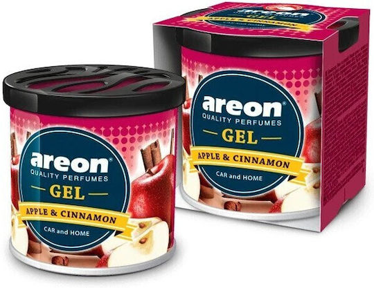 Areon Car Air Freshener Can Console/Dashboard Gel Apple & Cinnamon 80gr