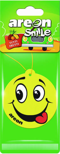 Areon Car Air Freshener Tab Pendand Smile Dry Tutti Frutti