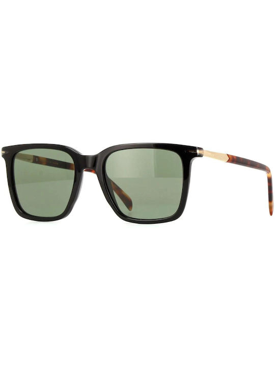 David Beckham Db Unisex Γυαλιά Ηλίου με Μαύρο Σκελετό και Μαύρο Φακό