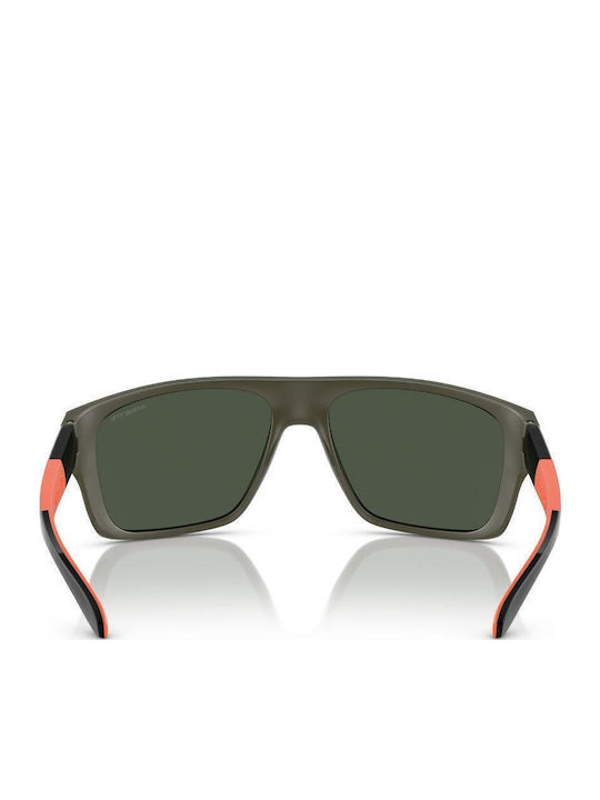 Arnette Hijiki Men's Sunglasses with Black Plastic Frame and Green Lens AN4330 28546R