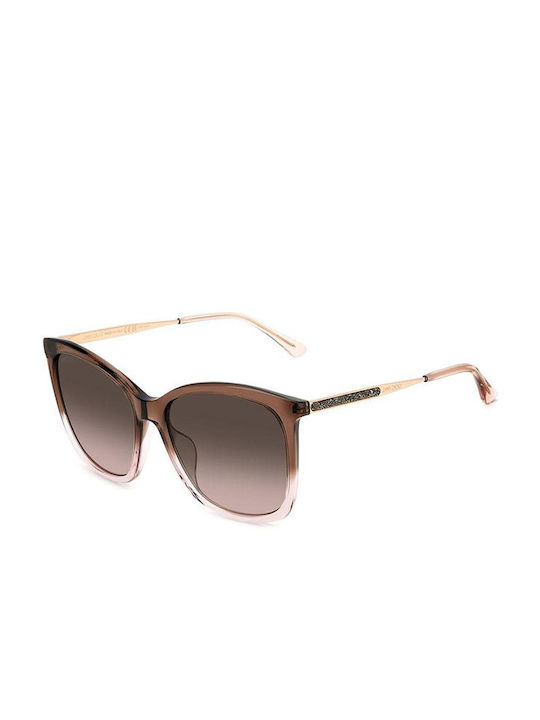 Jimmy Choo Women's Sunglasses with Brown Frame and Brown Gradient Lens Nerea/G/S 08M/HA