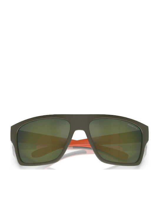 Arnette Hijiki Men's Sunglasses with Black Plastic Frame and Green Lens AN4330 28546R