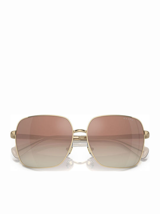 Ralph Lauren Women's Sunglasses with Gold Metal Frame and Gold Gradient Mirror Lens RA4142 9116B8