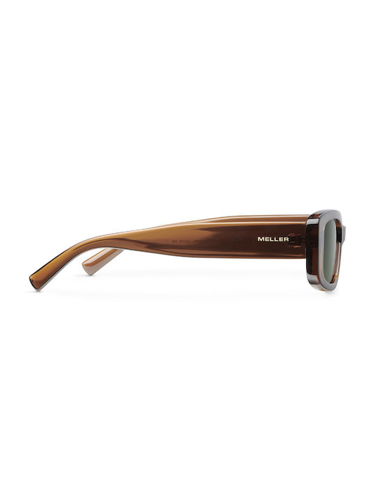 Meller Sonnenbrillen mit Braun Rahmen und Grün Linse AKI-BROWNOLI