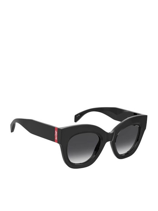 Levi's Women's Sunglasses with Black Plastic Frame and Black Gradient Lens LV1067/S 807/9O/S