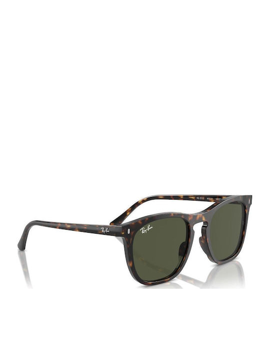 Ray Ban Unisex Γυαλιά Ηλίου με Καφέ Κοκκάλινο Σκελετό και Πράσινο Φακό RB2210 902/31