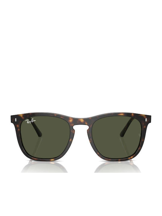 Ray Ban Unisex Γυαλιά Ηλίου με Καφέ Κοκκάλινο Σκελετό και Πράσινο Φακό RB2210 902/31