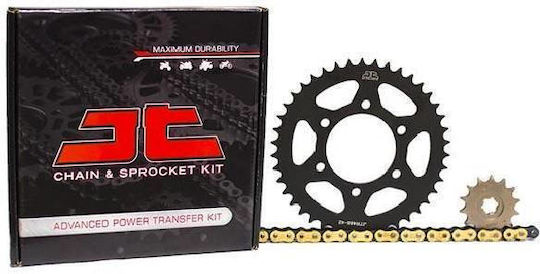 JT Sprockets Комплект верига и зъбни колела (15-36-428H) за Yamaha Криптон Р 115