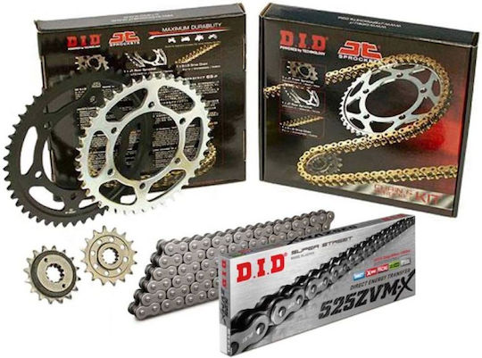 DID Chain & Sprocket Kit (17-45-525ZVMX) for Suzuki GSX-R 750 2006-2010
