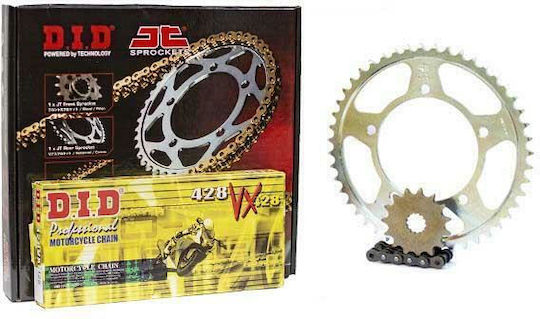 DID Chain & Sprocket Kit (15-44-428VX) for Honda CBR 125 2011-2014