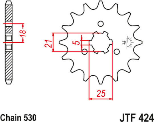 JT Sprockets Vorderes Ritzel