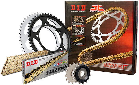 DID Chain & Sprocket Kit Golden (17-42-530ZVMX) for Suzuki GSX-R 1000 2009-2011