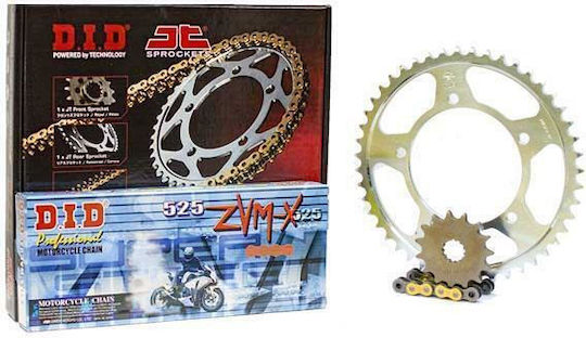 DID Kit lanț și pinion Auriu (16-43-525ZVMX) pentru Suzuki GSX-R 600 2011-2013