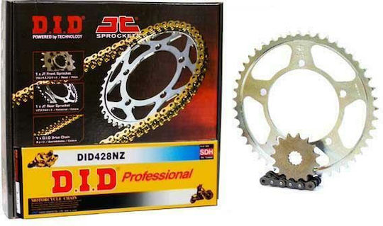 DID Chain & Sprocket Kit (15-44-428NZ) for Yamaha YBR 250 07'-11'